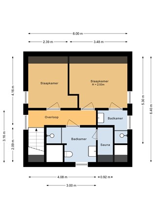 Plattegrond - Zeedijk 24-460, 4504 PN Nieuwvliet - FotoXperience-Woningfotografie-Eerste verdieping - 2D_4504PN_24-438.jpg